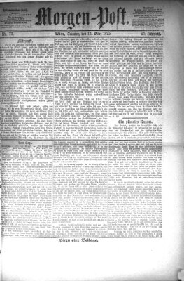 Morgenpost Sonntag 14. März 1875