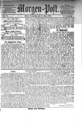 Morgenpost Donnerstag 25. März 1875