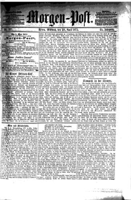 Morgenpost Mittwoch 28. April 1875