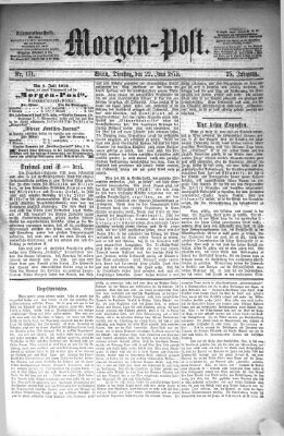 Morgenpost Dienstag 22. Juni 1875