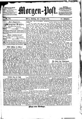 Morgenpost Sonntag 1. August 1875