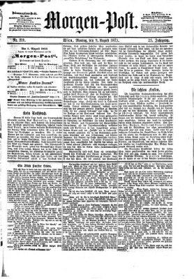 Morgenpost Montag 9. August 1875