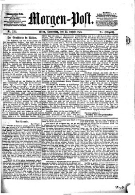 Morgenpost Donnerstag 12. August 1875