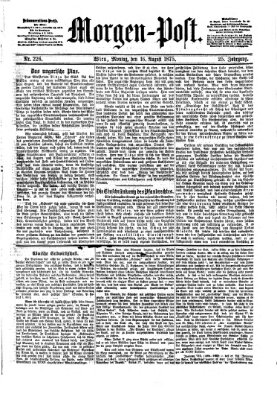 Morgenpost Montag 16. August 1875