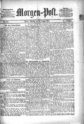 Morgenpost Montag 23. August 1875