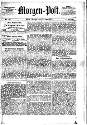 Morgenpost Mittwoch 25. August 1875