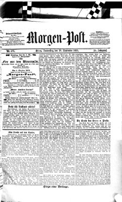 Morgenpost Donnerstag 30. September 1875