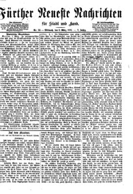 Fürther neueste Nachrichten für Stadt und Land (Fürther Abendzeitung) Mittwoch 3. März 1875