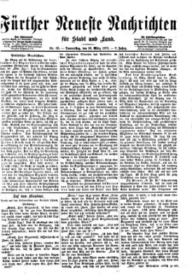 Fürther neueste Nachrichten für Stadt und Land (Fürther Abendzeitung) Donnerstag 18. März 1875