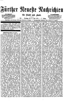 Fürther neueste Nachrichten für Stadt und Land (Fürther Abendzeitung) Dienstag 13. Juli 1875