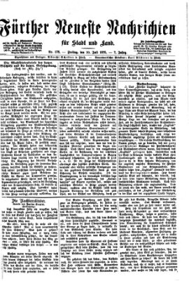 Fürther neueste Nachrichten für Stadt und Land (Fürther Abendzeitung) Freitag 30. Juli 1875