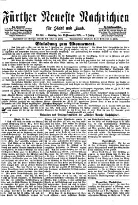 Fürther neueste Nachrichten für Stadt und Land (Fürther Abendzeitung) Sonntag 19. Dezember 1875