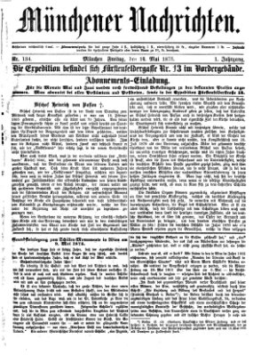 Münchener Nachrichten Freitag 14. Mai 1875