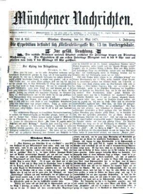 Münchener Nachrichten Sonntag 16. Mai 1875