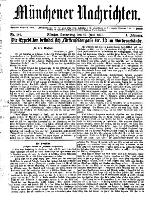 Münchener Nachrichten Donnerstag 10. Juni 1875