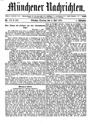 Münchener Nachrichten Sonntag 4. Juli 1875