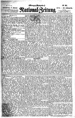 Nationalzeitung Samstag 9. Januar 1875