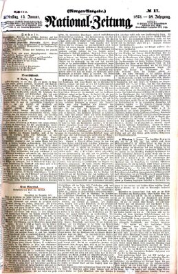 Nationalzeitung Dienstag 12. Januar 1875