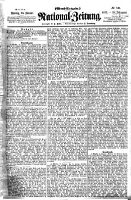 Nationalzeitung Montag 25. Januar 1875