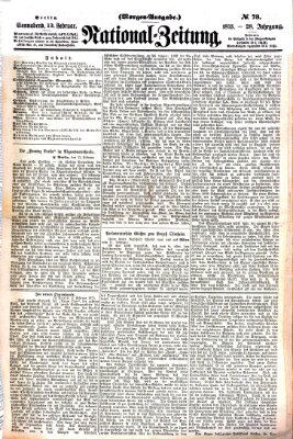 Nationalzeitung Samstag 13. Februar 1875