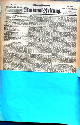 Nationalzeitung Donnerstag 25. Februar 1875