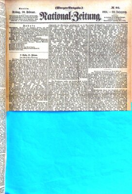 Nationalzeitung Freitag 26. Februar 1875