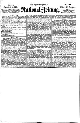 Nationalzeitung Samstag 6. März 1875