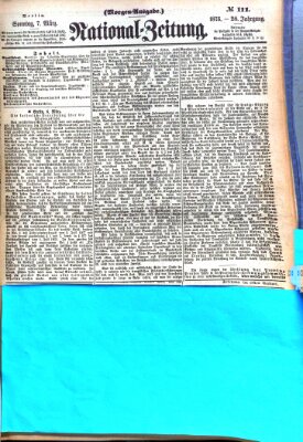 Nationalzeitung Sonntag 7. März 1875