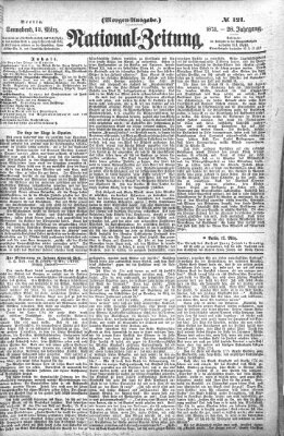 Nationalzeitung Samstag 13. März 1875