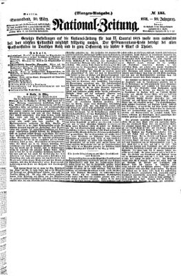 Nationalzeitung Samstag 20. März 1875