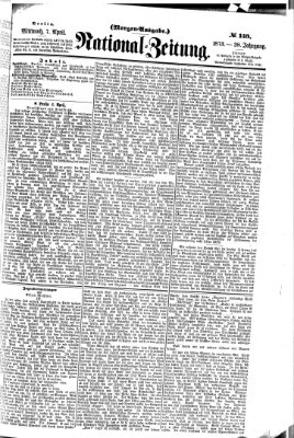 Nationalzeitung Mittwoch 7. April 1875