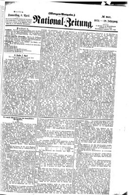 Nationalzeitung Donnerstag 8. April 1875