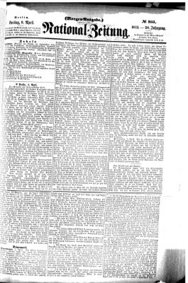 Nationalzeitung Freitag 9. April 1875