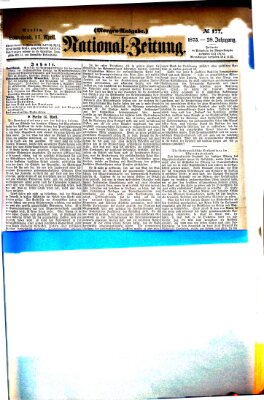 Nationalzeitung Samstag 17. April 1875