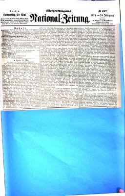 Nationalzeitung Donnerstag 20. Mai 1875