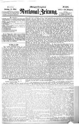 Nationalzeitung Freitag 21. Mai 1875