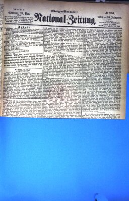 Nationalzeitung Sonntag 23. Mai 1875