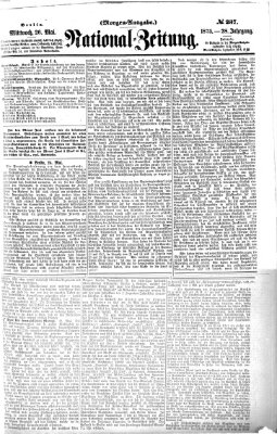 Nationalzeitung Mittwoch 26. Mai 1875