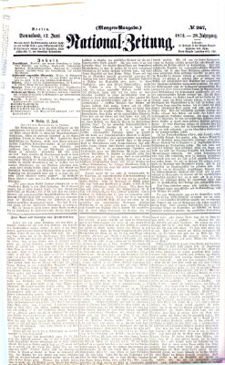 Nationalzeitung Samstag 12. Juni 1875