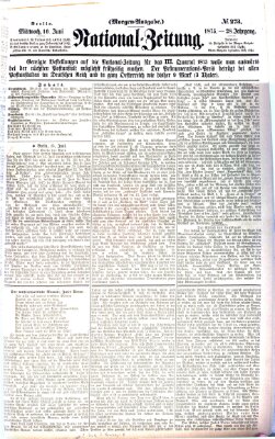 Nationalzeitung Mittwoch 16. Juni 1875