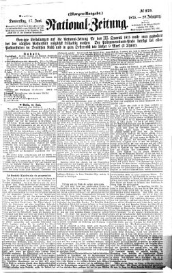 Nationalzeitung Donnerstag 17. Juni 1875