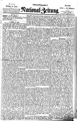 Nationalzeitung Freitag 18. Juni 1875