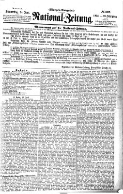 Nationalzeitung Donnerstag 24. Juni 1875