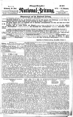 Nationalzeitung Mittwoch 30. Juni 1875