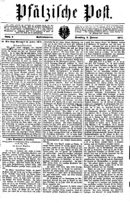 Pfälzische Post Samstag 2. Januar 1875