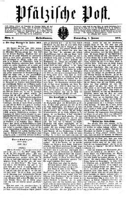 Pfälzische Post Donnerstag 7. Januar 1875