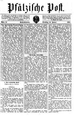 Pfälzische Post Dienstag 19. Januar 1875