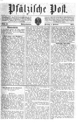 Pfälzische Post Freitag 5. Februar 1875