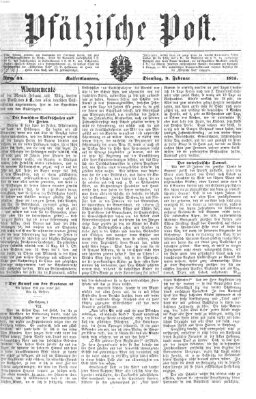 Pfälzische Post Dienstag 9. Februar 1875