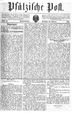 Pfälzische Post Dienstag 23. Februar 1875